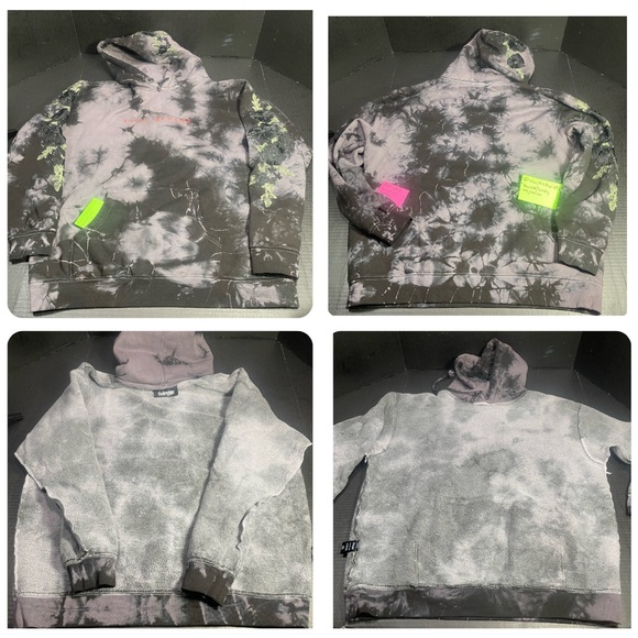 BNWT CIVIL REGIME BLACK ROSE HOODIE NIGHT FOG WASH LARGE MENS UNISEX PRICE FIRM - Picture 7 of 16